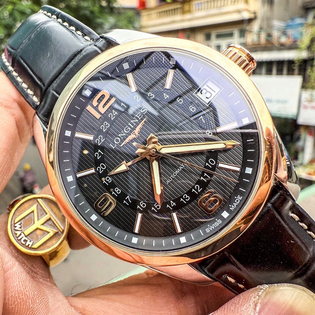 1 Longines Conquest L27995563 Classic GMT Bezel 18k 1 Longines Conquest L27995563 Classic GMT Bezel 18k