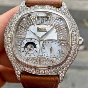 1 Piaget Emperador Coussin Dual Time Zone White Gold G0A32016
