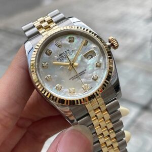 1 Rolex 116233 DateJust MOP Dial Gold Steel Diamond