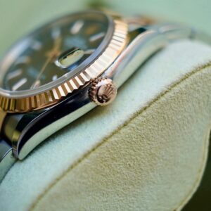 2 Rolex DateJust 126231-0014 Oyster Dark Rhodium 18k Rose Gold