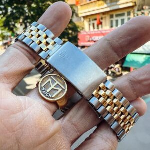 2 Rolex DateJust 1601 Demi 18k Gold Automatic 36mm