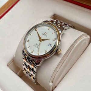 3 Omega DeVille Prestige Cream 18k Yellow Gold 4312.21.00