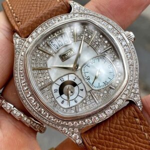 3 Piaget Emperador Coussin Dual Time Zone White Gold G0A32016
