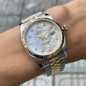 3 Rolex 116233 DateJust MOP Dial Gold Steel Diamond