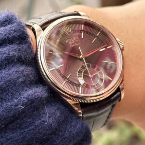3 Rolex Cellini 50525 18k Rose Gold Chocolate Like New