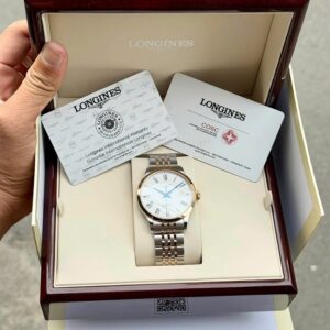 4 Longines Record L2.821.5.11.7 Automatic 40mm 18k Rose Gold