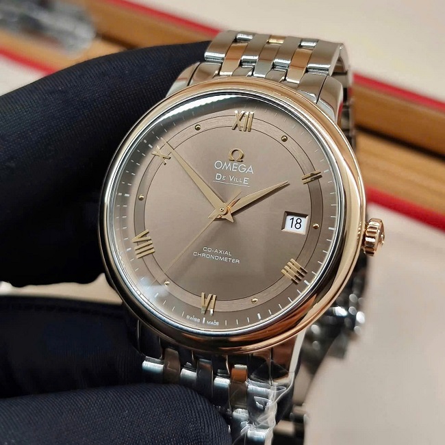 4 Omega DeVille Prestige Co Axial 424.20.40.20.13.001 Demi 18k 4 Omega DeVille Prestige Co Axial 424.20.40.20.13.001 Demi 18k