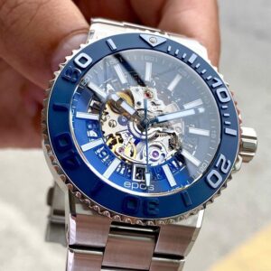 5 Epos Skeleton Sportive Blue 3441.135.26.16.30 Bezel Ceramic