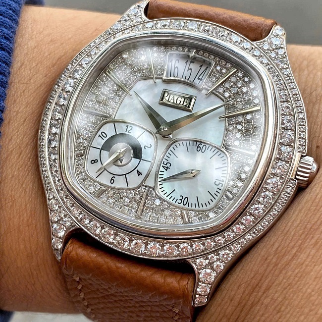 5 Piaget Emperador Coussin Dual Time Zone White Gold G0A32016 5 Piaget Emperador Coussin Dual Time Zone White Gold G0A32016