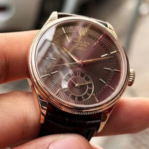 5 Rolex Cellini 50525 18k Rose Gold Chocolate Like New