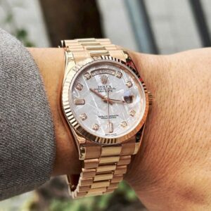5 Rolex DayDate 118235 18k Rose Gold Diamond Baguette