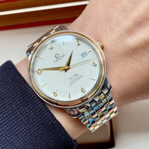 6 Omega DeVille Prestige Cream 18k Yellow Gold 4312.21.00