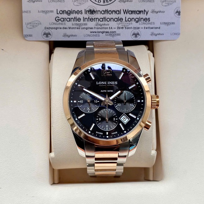 1 Longines Conquest Classic Chronograph Black L2.786.5.56.7 1 Longines Conquest Classic Chronograph Black L2.786.5.56.7