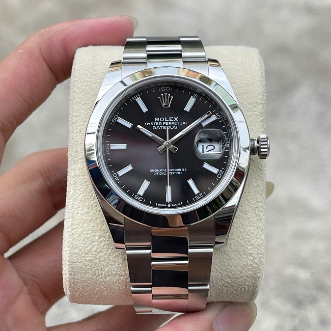 1 Rolex Oyster Perpetual DateJust 126300 Black Dial 1 Rolex Oyster Perpetual DateJust 126300 Black Dial