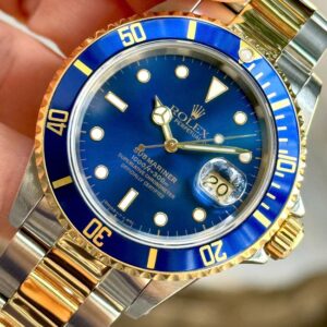 1 Rolex Submariner Dial Blue Steel Yellow Gold 18k 16613