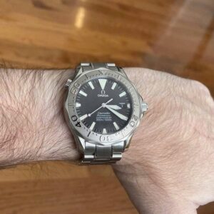 2 Omega Seamaster Chronometer Bezel 18k 2833.50.91