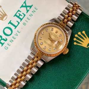 2 Rolex Oyster Perpetual DateJust Ladies 69173 Demi 18k Diamond2 Rolex Oyster Perpetual DateJust Ladies 69173 Demi 18k Diamond