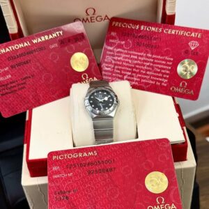 5 Omega Constellation 123.10.24.60.51.001 Brushed Diamond Black