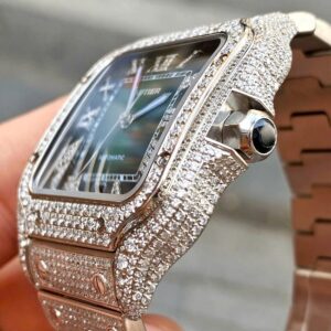6 Cartier Santos Large De Cartier 39.8mm CRWSSA0062 Diamond