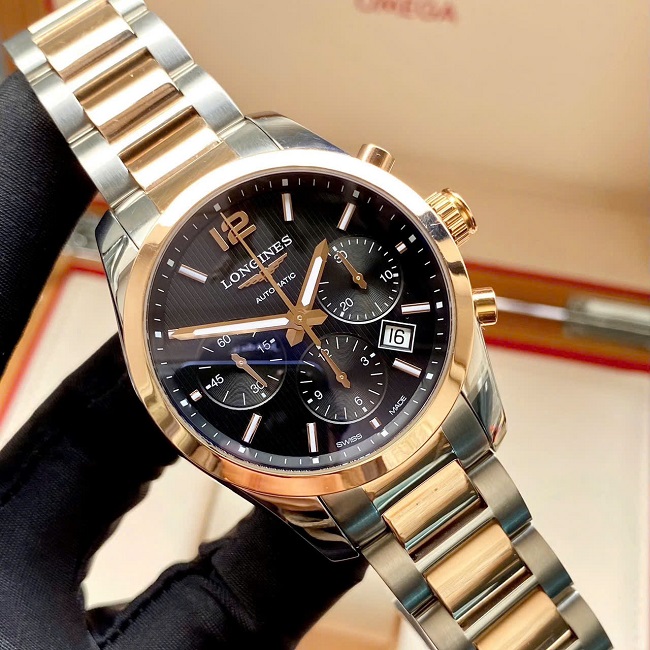 6 Longines Conquest Classic Chronograph Black L2.786.5.56.7 6 Longines Conquest Classic Chronograph Black L2.786.5.56.7
