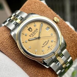 6 Tudor Glamour Date Demi 18k Diamond M55003-0006