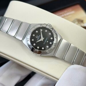 7 Omega Constellation 123.10.24.60.51.001 Brushed Diamond Black