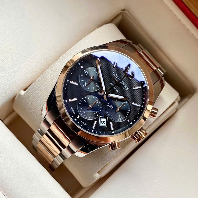 9 Longines Conquest Classic Chronograph Black L2.786.5.56.7 9 Longines Conquest Classic Chronograph Black L2.786.5.56.7