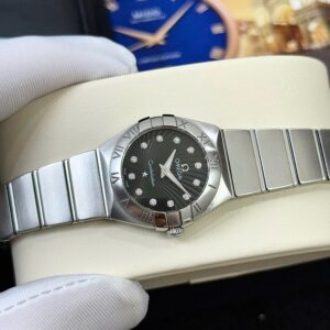 9 Omega Constellation 123.10.24.60.51.001 Brushed Diamond Black
