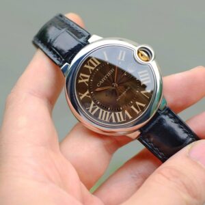 4 Cartier Ballon Bleu Chocolate Dial Demi 18K Rose Gold W6920032