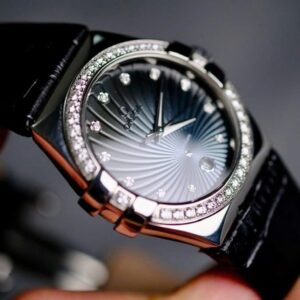 6 Omega Constellation 123.18.35.60.56.001 Diamond 35mm Quartz