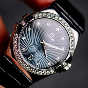 7 Omega Constellation 123.18.35.60.56.001 Diamond 35mm Quartz