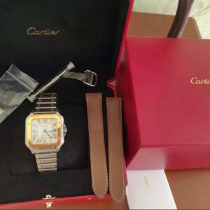 2 Cartier Santos De Cartier Medium Two-Tone W2SA0007
