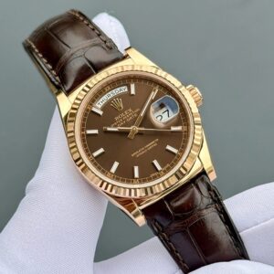 3 Rolex DayDate 118135 36mm Chocolate Automatic