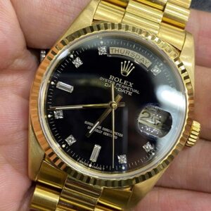 3 Rolex DayDate 18238 Diamond 18K Gold Automatic 36mm