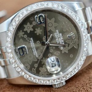 4 Rolex Oyster Perpetual DateJust 116234 Brown Floral