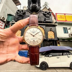 4 Tissot Carson Powermatic 80 T122.407.36.031.00 18K Rose Gold