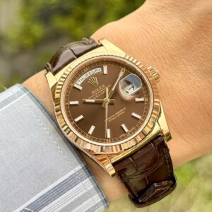 5 Rolex DayDate 118135 36mm Chocolate Automatic