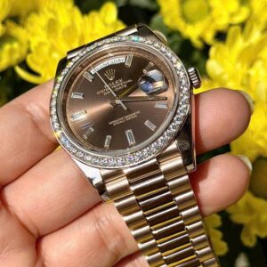 5 Rolex Oyster Perpetual Day-Date 228345RBR Chocolate Diamond