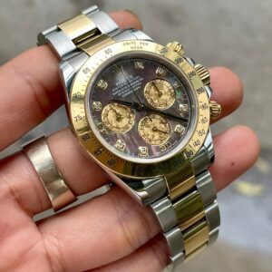 6 Rolex Daytona Cosmograph 116523 MOP Diamond Demi 18k