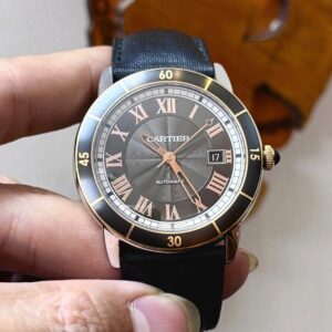 1 Cartier Ronde Croisiere Watch W2RN0005 Bezel 18k Ceramic