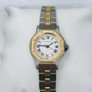 1 Cartier Santos Octagon SM Godron Bracelet 2037231