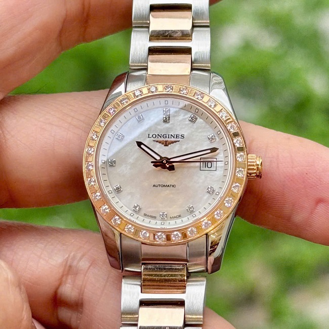 1 Longines Conquest Classic L2.285.5.88.7 MOP Demi 18k Diamond 1 Longines Conquest Classic L2.285.5.88.7 MOP Demi 18k Diamond