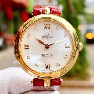 1 Omega DeVille Prestige Solid Gold 424.53.27.60.55.001 28mm