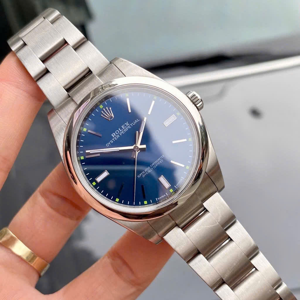 Rolex No Date Blue Perpetual 114300-0003 Automatic