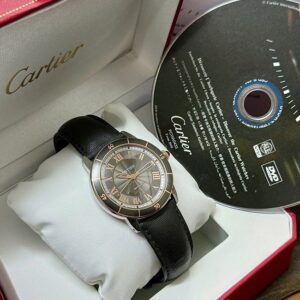 2 Cartier Ronde Croisiere Watch W2RN0005 Bezel 18k Ceramic