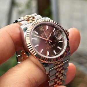 2 Rolex DateJust Choco Demi 18k Jubilee 279171 Automatic