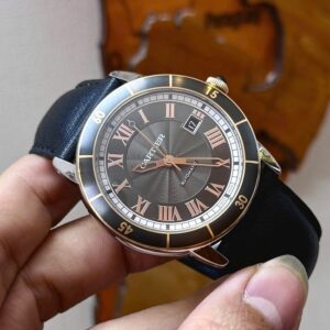 3 Cartier Ronde Croisiere Watch W2RN0005 Bezel 18k Ceramic