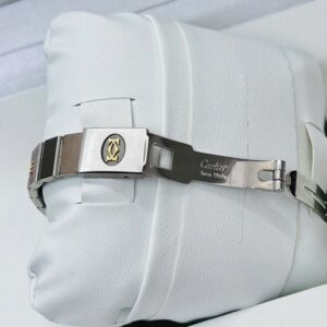 3 Cartier Santos Octagon SM Godron Bracelet 2037231