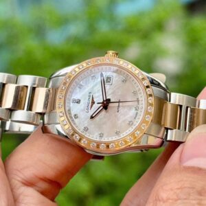 4 Longines Conquest Classic L2.285.5.88.7 MOP Demi 18k Diamond