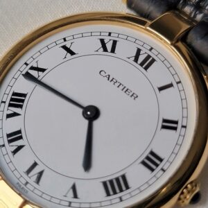 5 Cartier Vendome Paris 18K Gold 750 Case White Dial Quartz